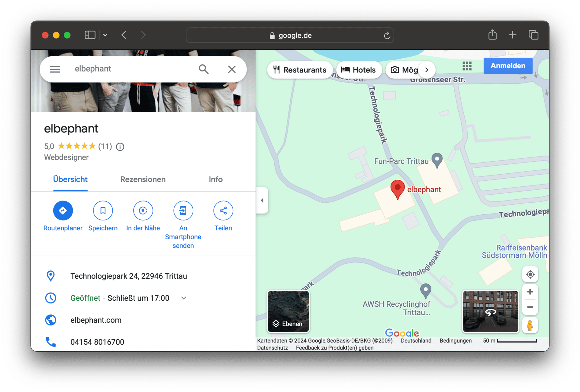 Google Maps Profil Elbephant