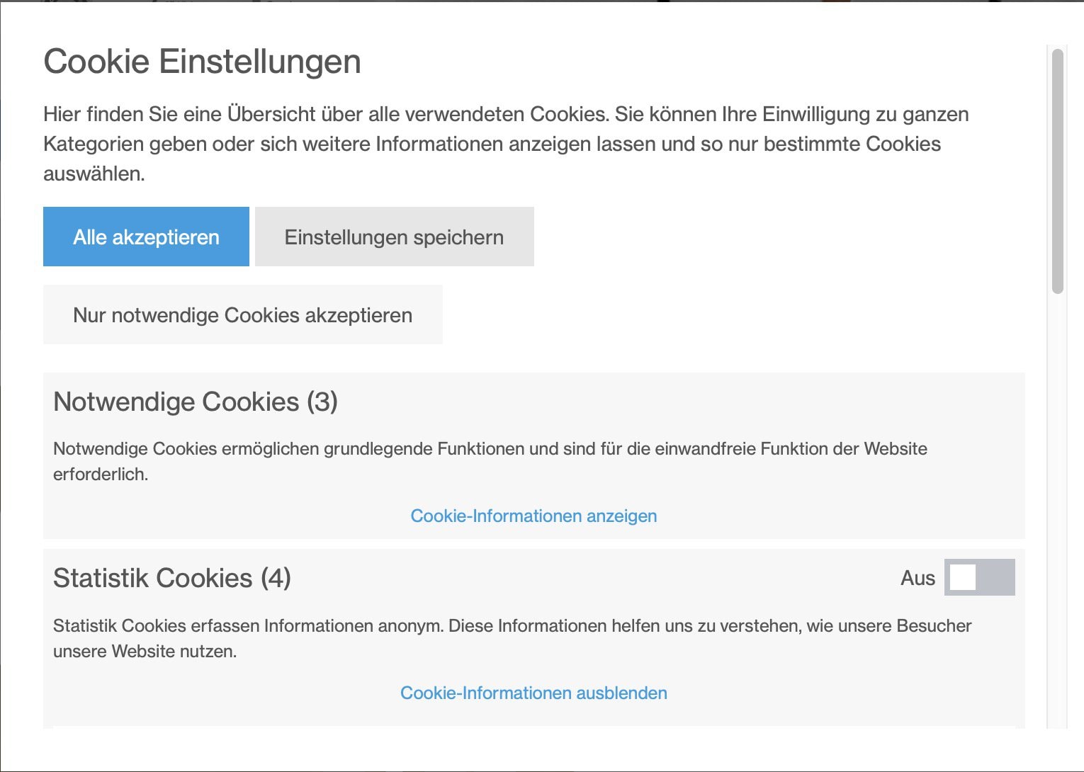 Verletzung der Cookie Banner Pflicht durch farbliche Vorauswahl