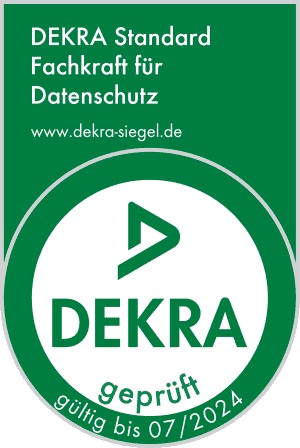 Siegel DEKRA Fachkraft für Datenschutz